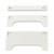 Zaślepki do profilu aluminiowego 160mm BIAŁE komplet - PCV – 2szt